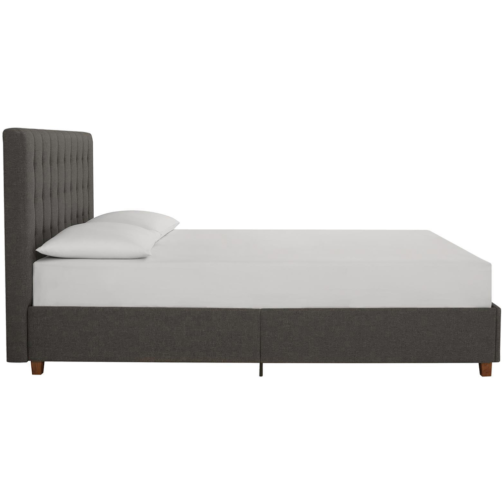 Dorel Emily Double Linen Upholstered Bed Image 3