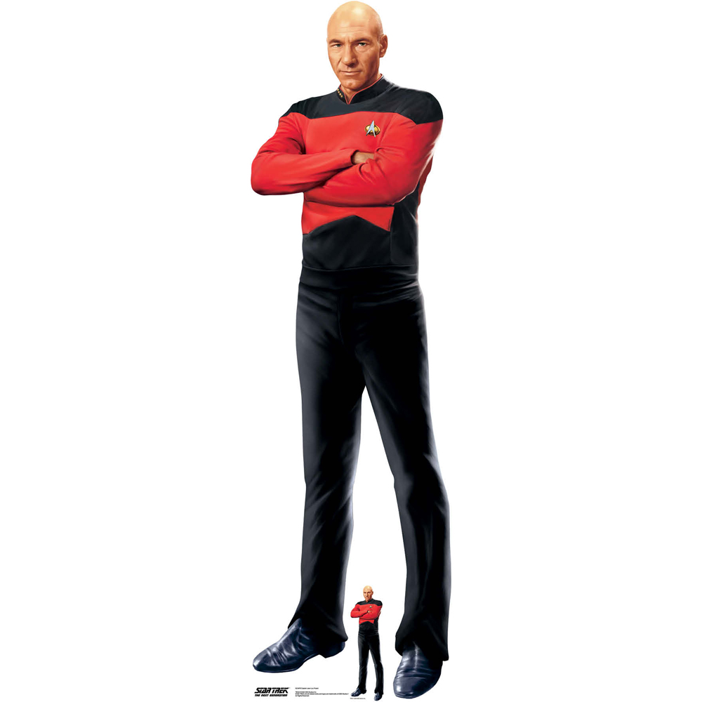 Star Cutouts Captain Jean Luc Picard Cardboard Cutout 5.8ft Image 1