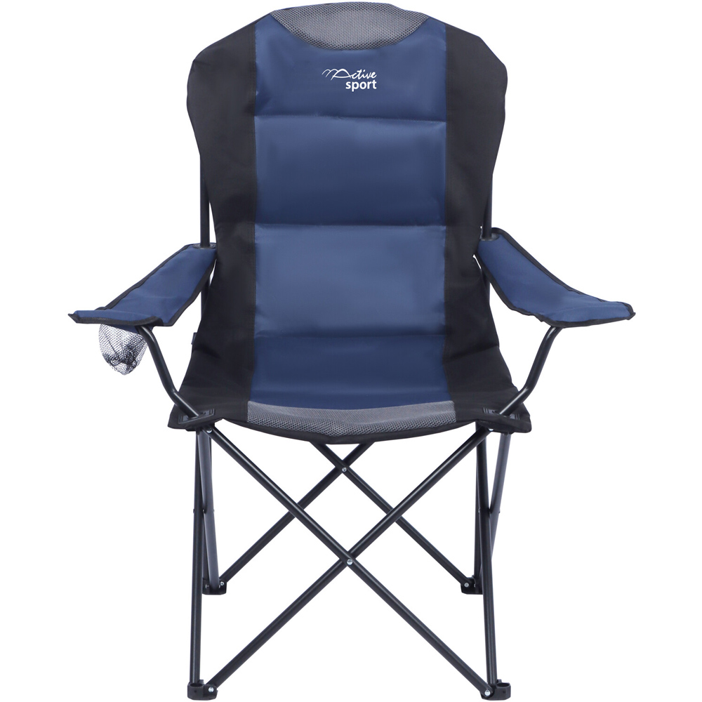 Padded Foldable Camping Chair Blue Image 3
