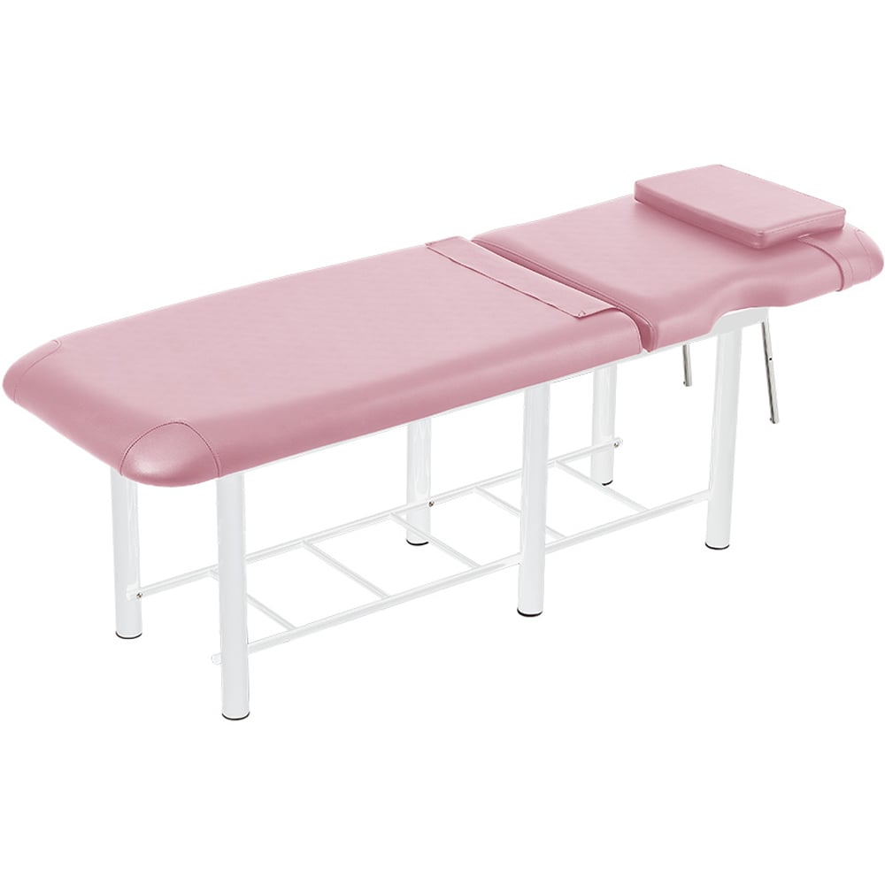 Living and Home Pink Adjustable Back Massage Bed with Storage Shelf Image 4