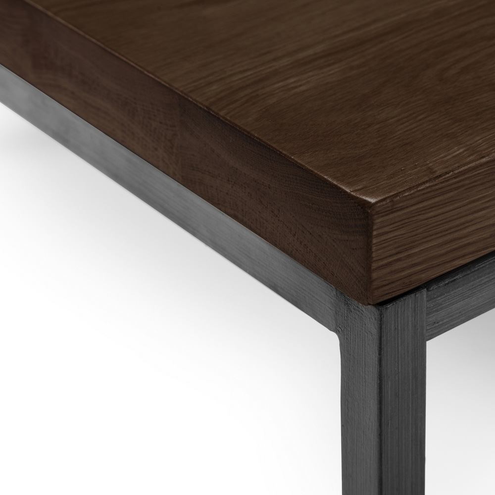 Julian Bowen Brooklyn Dark Oak Square Coffee Table Image 6