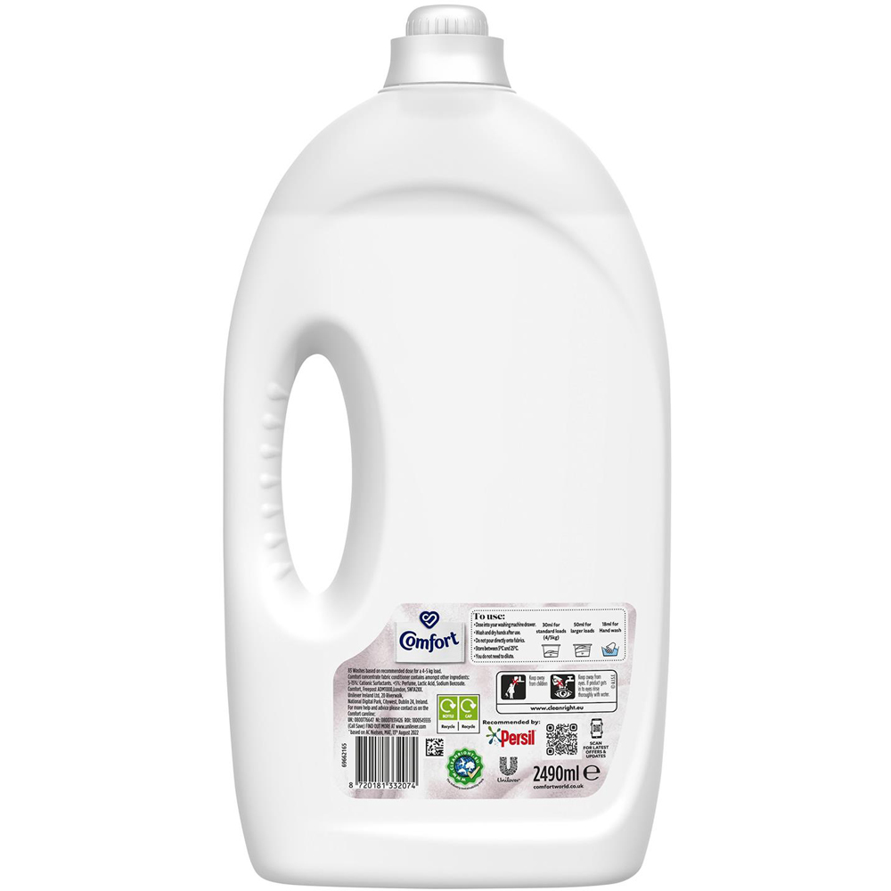 Comfort Pure Fabric Conditioner 83 Washes 2490ml 4 Pack Image 4