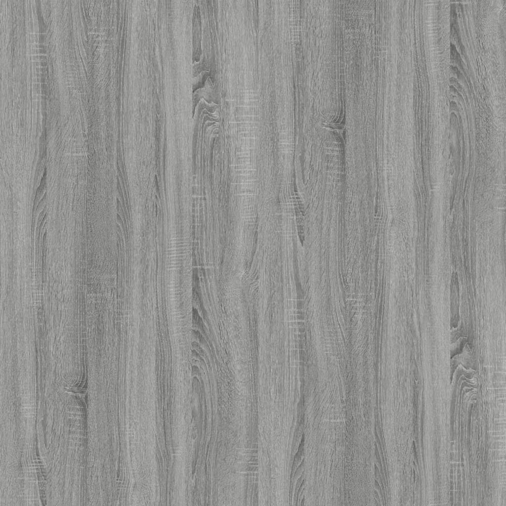 vidaXL 4 Shelf Grey Sonoma Rolling Storage Cabinet Image 7