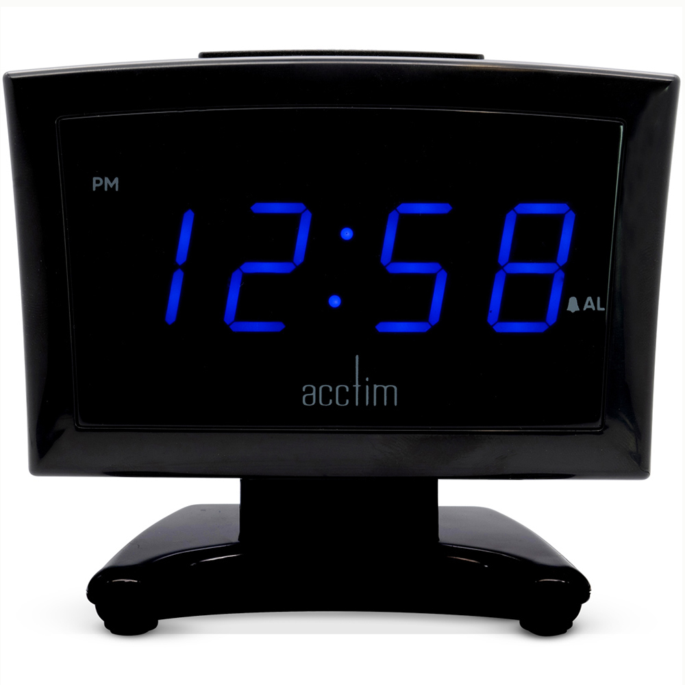 Acctim Jenson Blue LED Wireless Digital Alarm Clock with USB-C Smart Connector 12.1cm Image 2