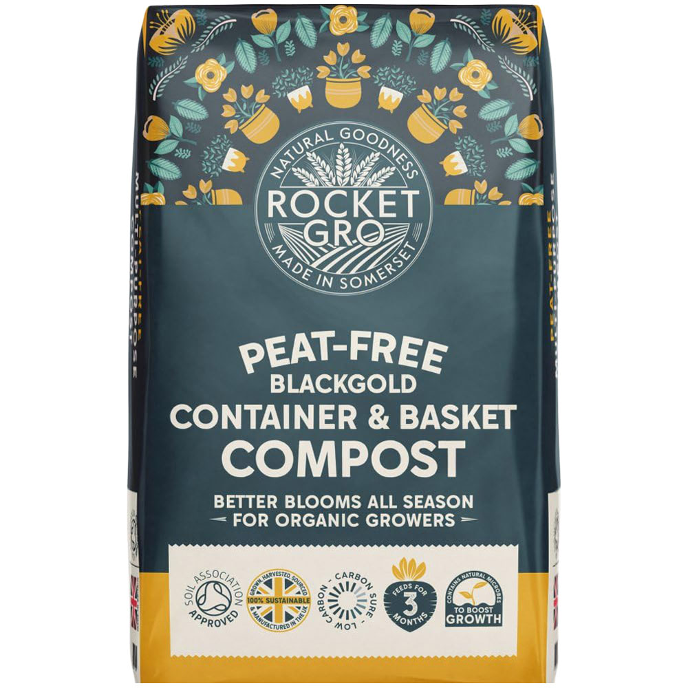 Thompson and Morgan Rocket Gro Black Gold Container and Basket Compost 40L Image 1
