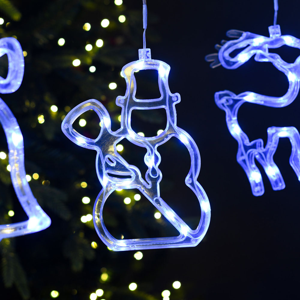 10 Christmas Icons String Light - Cool White Image 3