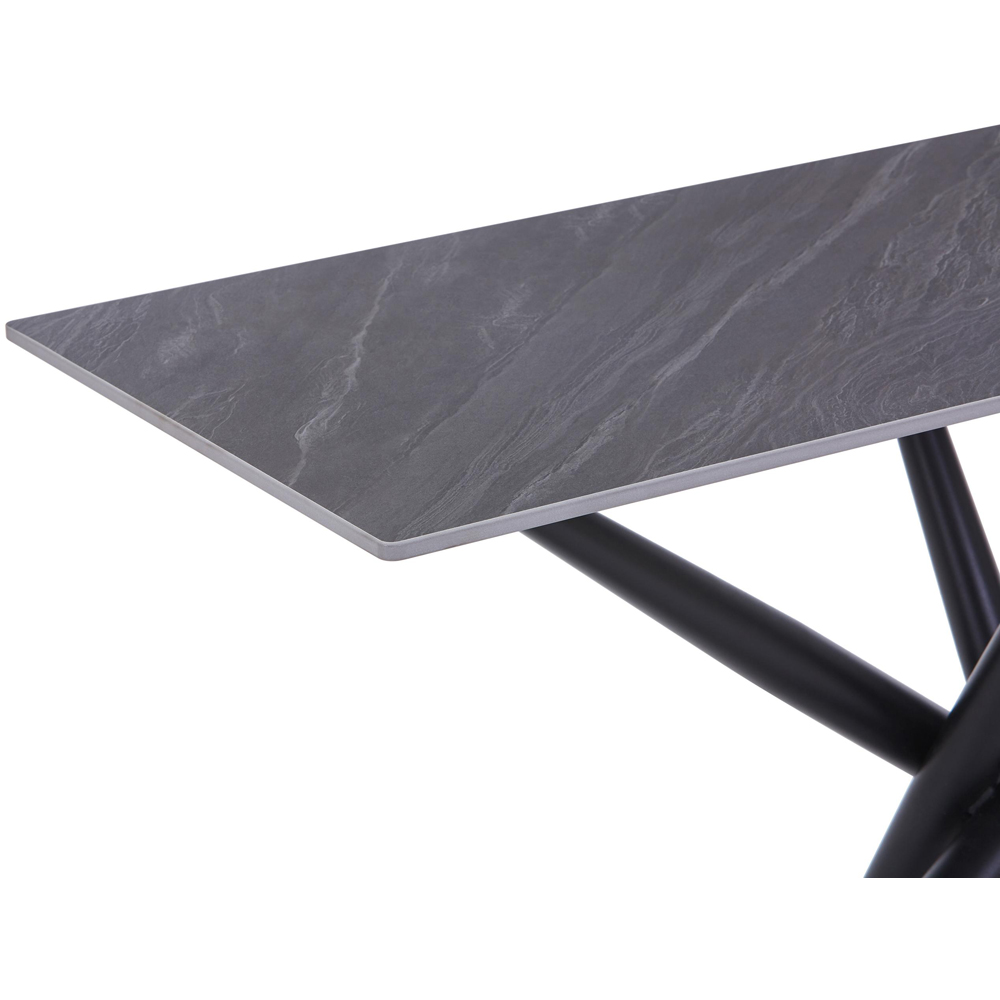 wilko Arlo Grey Wood Grain Ceramic Console Table Image 7