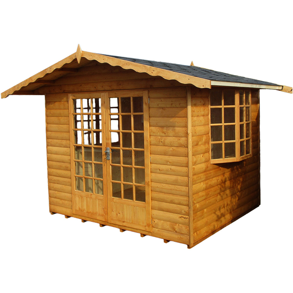 Shire Fleur De Lys 8 x 6ft Double Door Shiplap Apex Summerhouse Image 1
