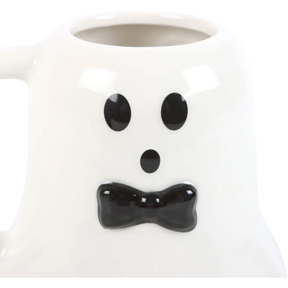 Marco Paul Boo Ghost Shaped Halloween Mug with Bow Tie 440ml Image 3