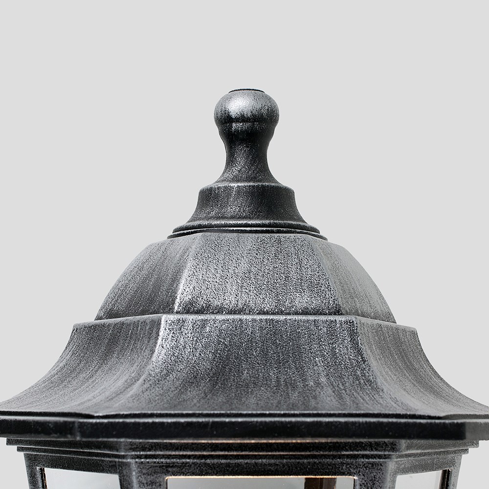 ValueLights Mayfair Silver Wall Lantern Image 3