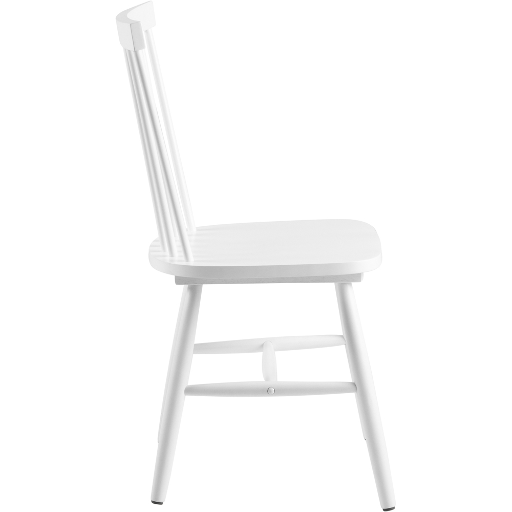 Florence Riano Set of 2 White Dining Chairs Image 4