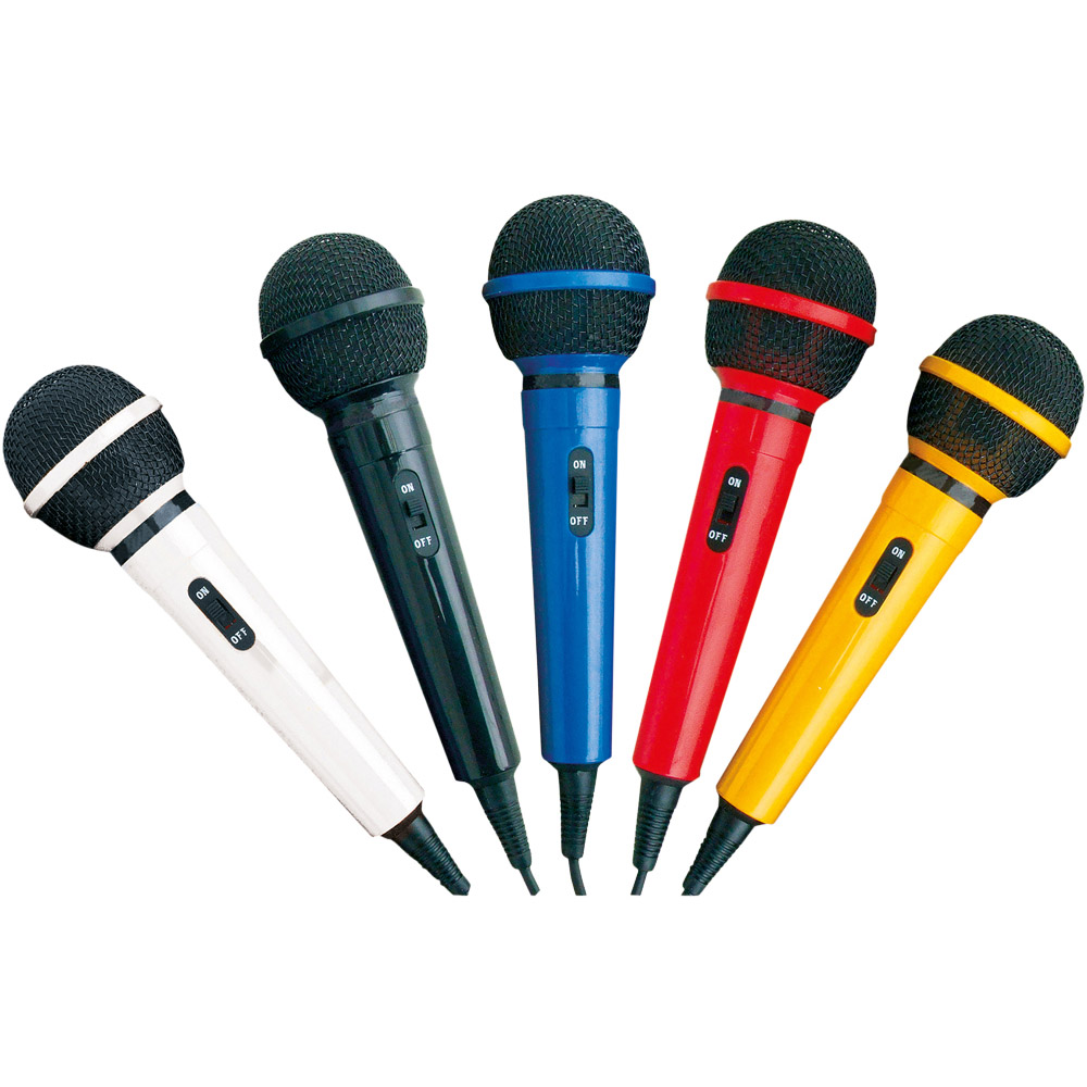 St Helens Dynamic Assorted Colour Microphone Kit 5 Pack Image 1