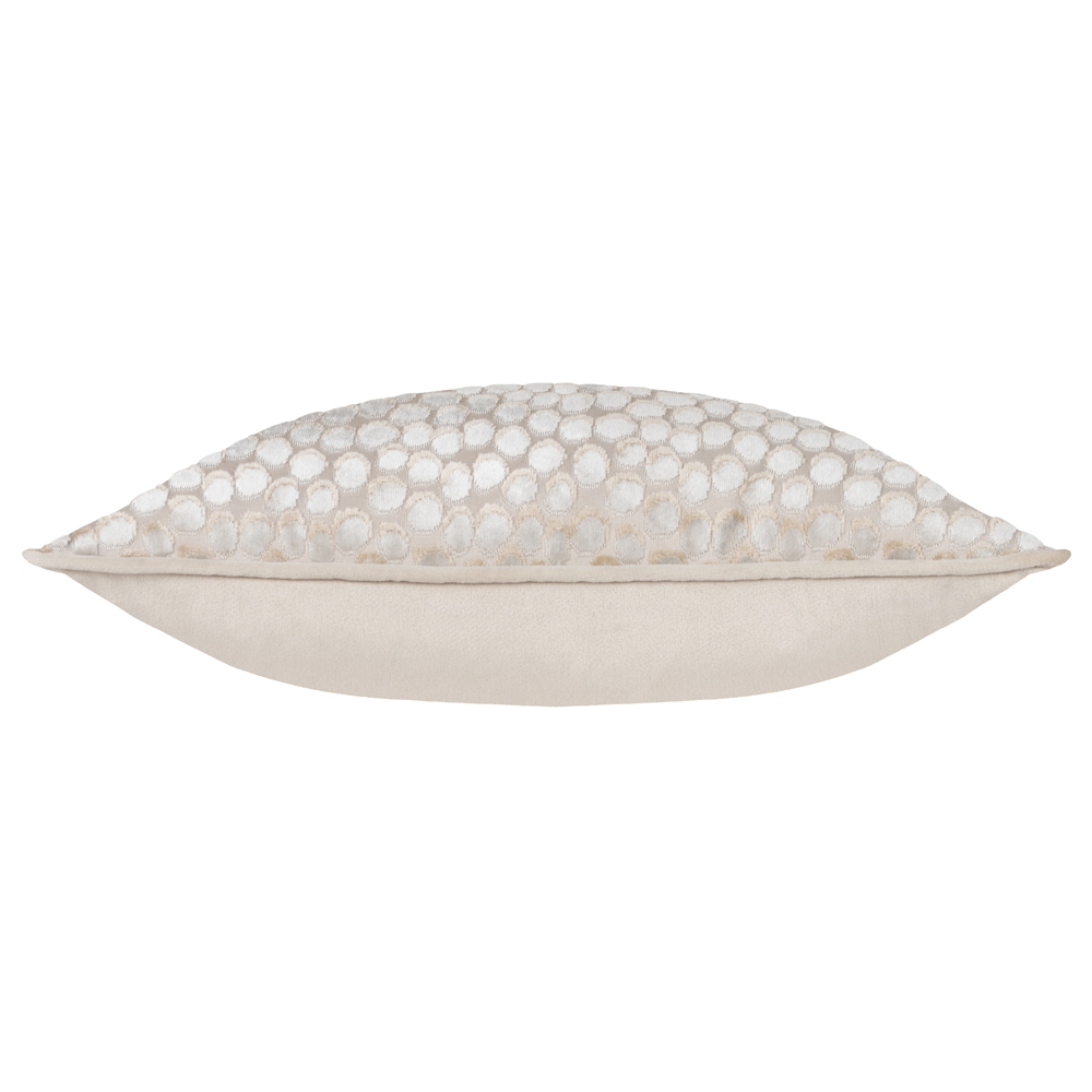 Hoem Lanzo Moonbeam Cut Velvet Piped Cushion Image 5