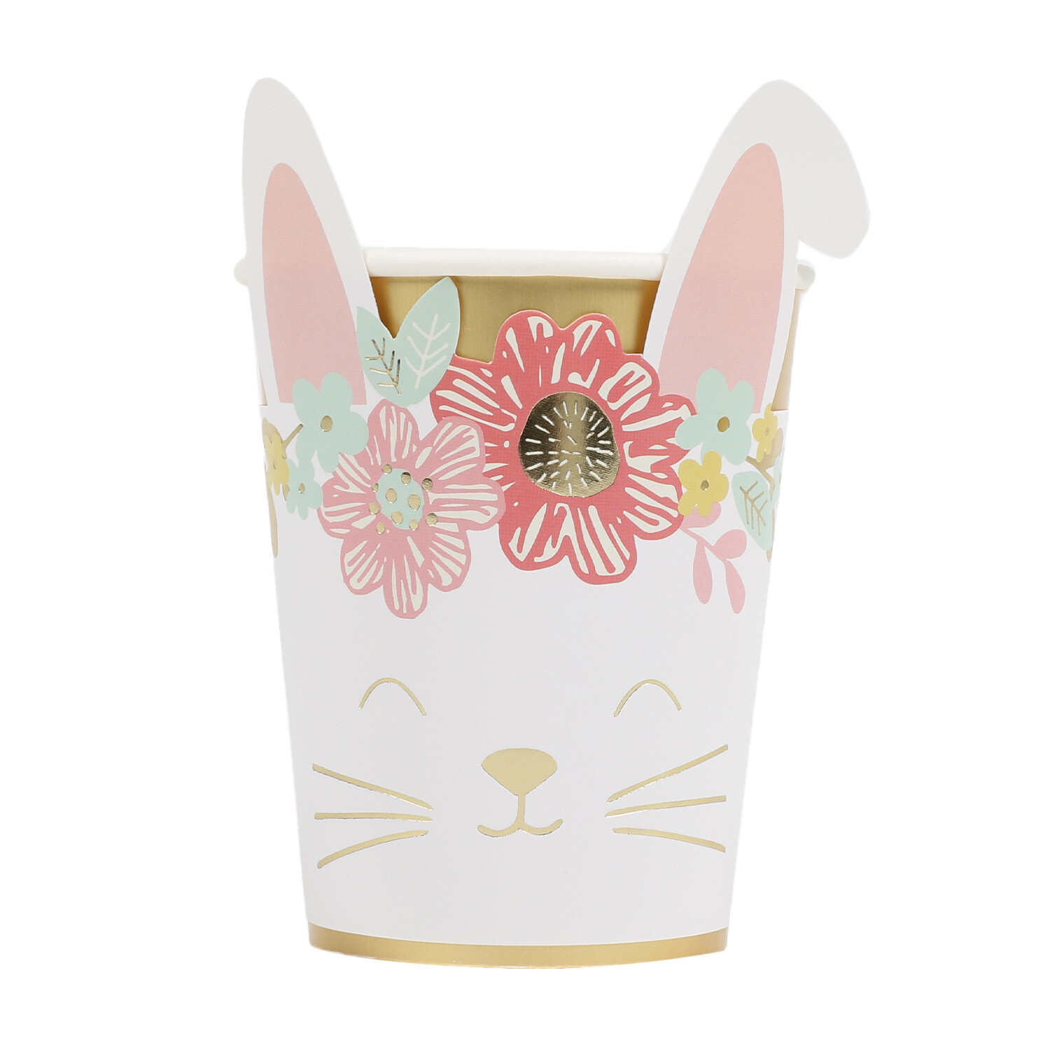 Easter Bunny Paper Party Cups 8 Pack Image