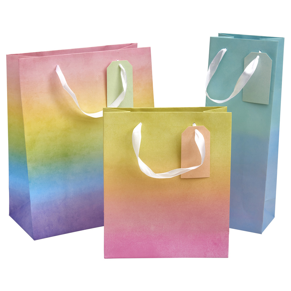 Wilko Ombre Giftbags 3 Pack Image 1