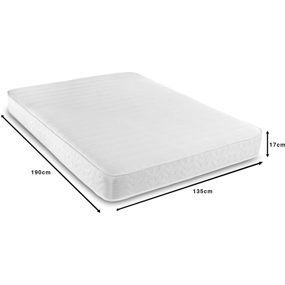 Starlight Beds Double White Straight Line Hybrid Memory Foam Spring Mattress Image 4