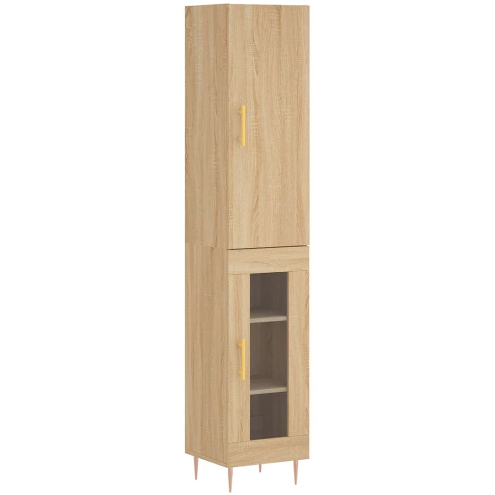 vidaXL 2 Door Sonoma Oak Highboard Image 2
