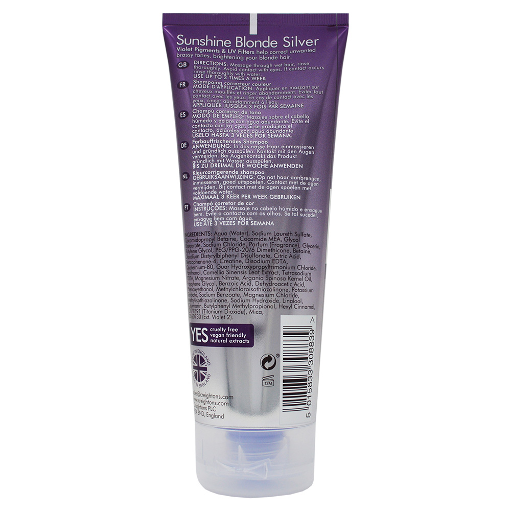 Creightons Sunshine Blonde Silver Tone Correcting Shampoo Image 2