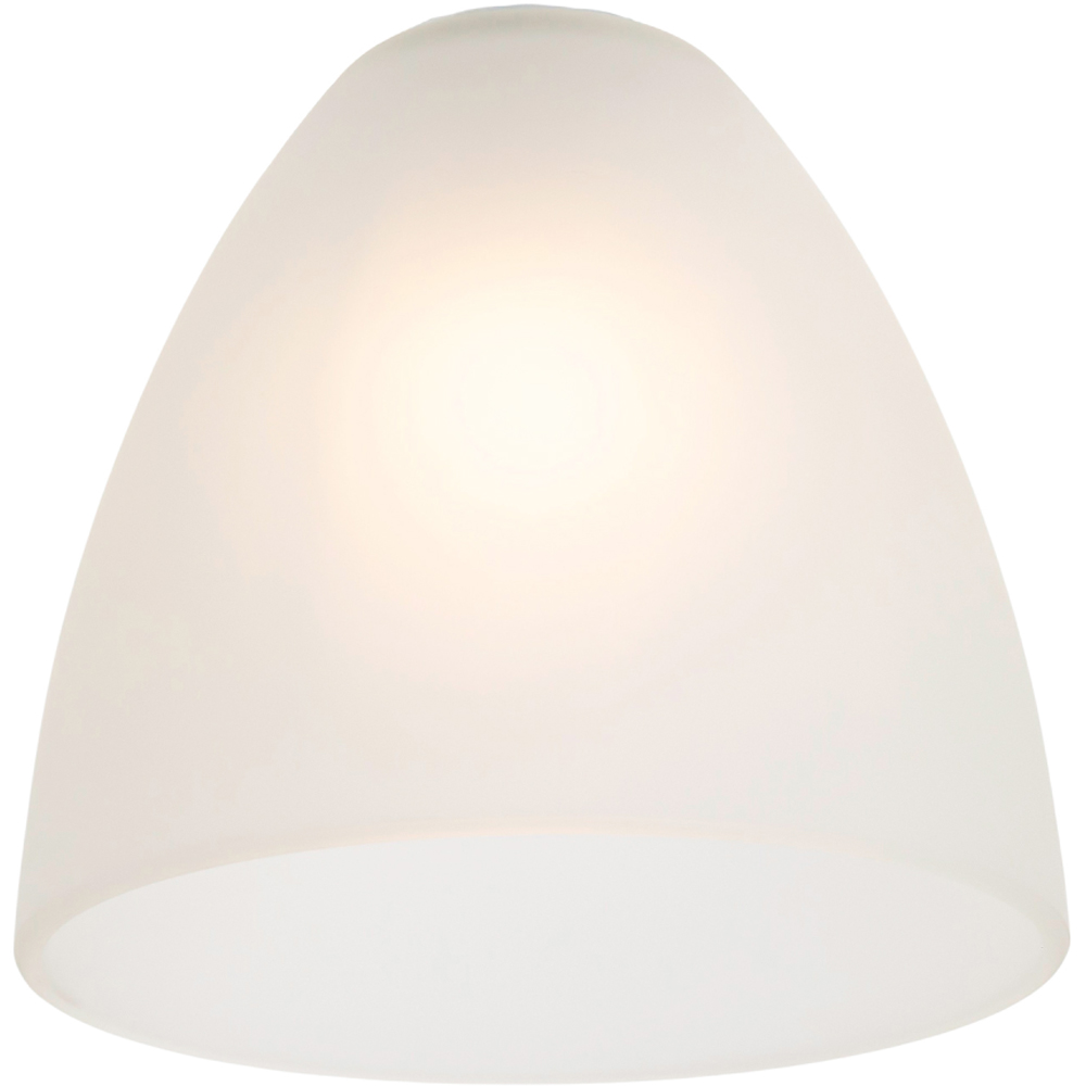 Happy Homewares Frosted White Glass Shade 2 Pack Image 5