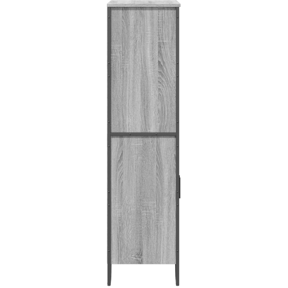 vidaXL 2 Door 4 Shelf Grey Sonoma Highboard Image 5