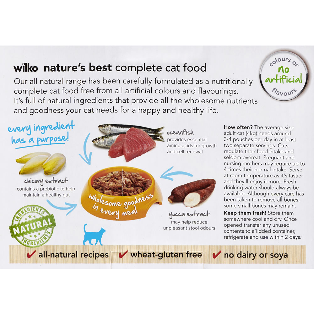 Wilko Cat Food Nature's Best Ocean Multipack 8x70g Image 4