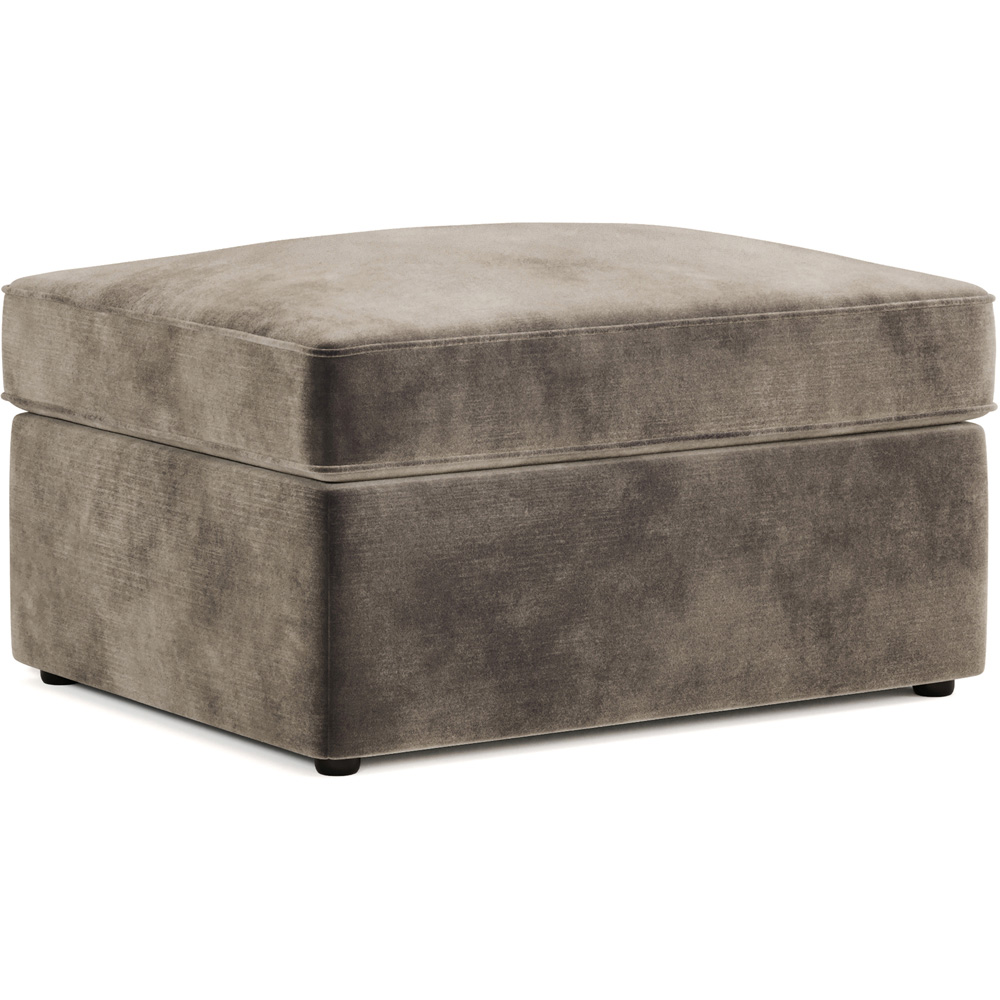 Jay-Be Mink Luxe Velvet Fold-Out Footstool Bed with Comfort Mattress Image 2