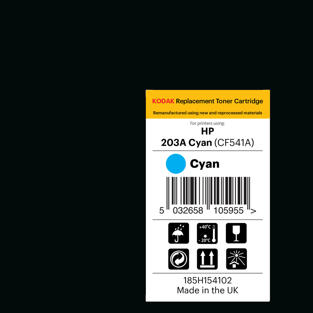 Kodak HP CF541A Cyan Replacement Laser Cartridge Image 2