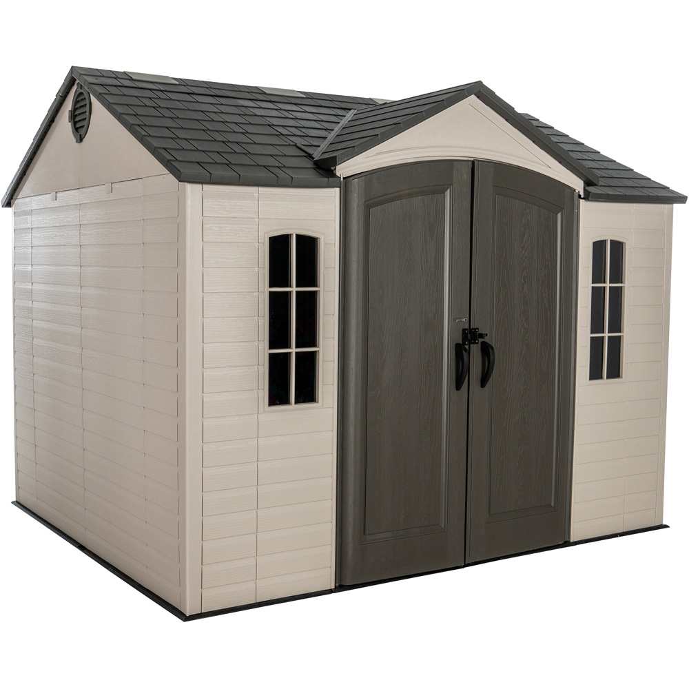 Lifetime Products 10 x 8ft Double Door Garden Storage Shed Image 1