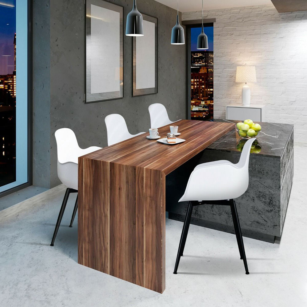 Costway Set of 2 White Dining Chair Image 5
