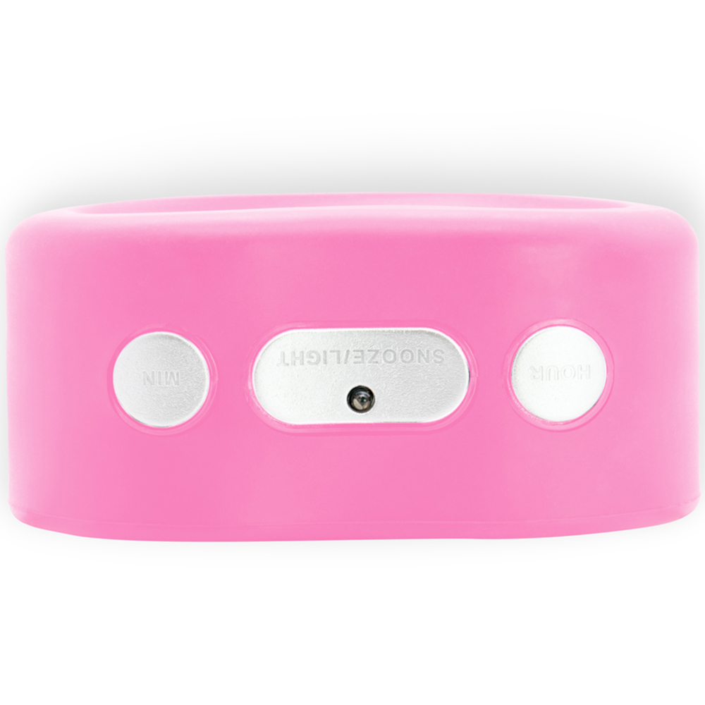 Acctim Vierra Hot Pink Silicon Smartlite Alarm Clock 11cm Image 4