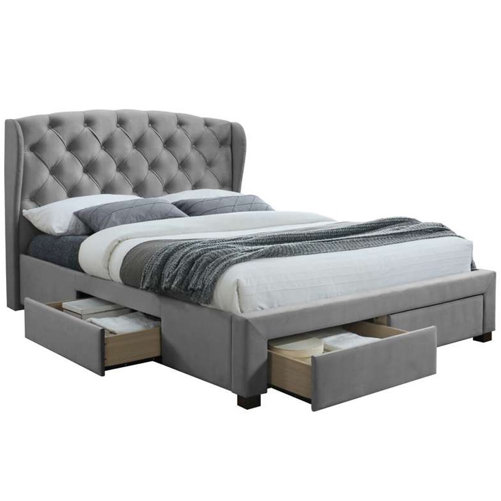 Hope King Size Grey Bed Frame Image 3