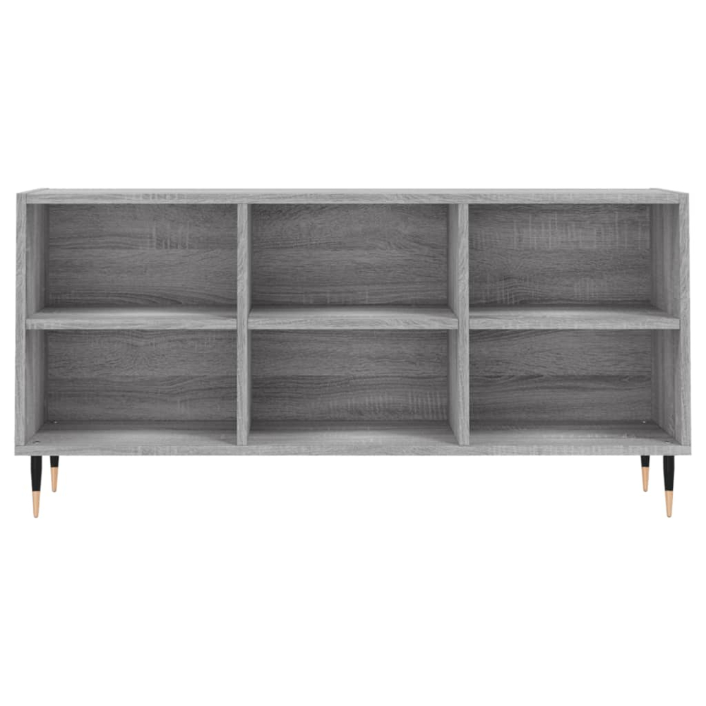 vidaXL 6 Shelf Grey Sonoma TV Cabinet Image 3