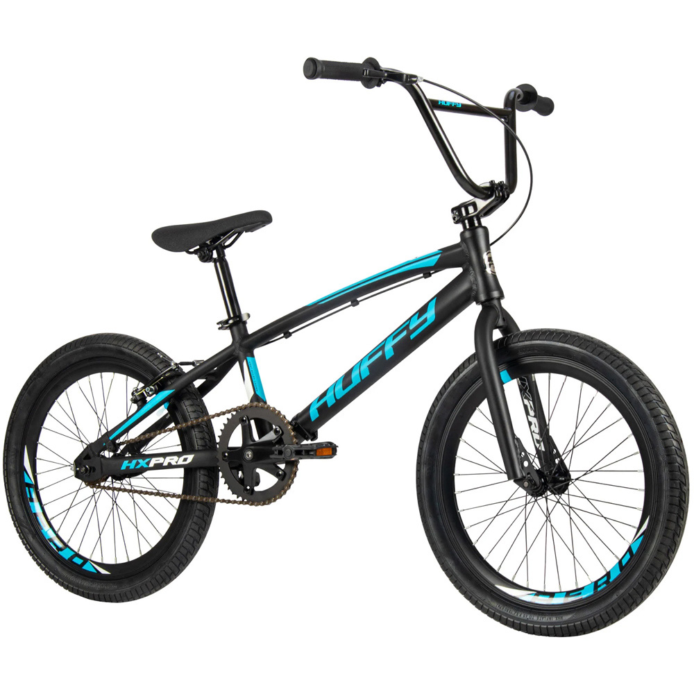 HUFFY HX Pro Racer 20-inch Aluminium Black and Blue BMX Race Bike Image 1