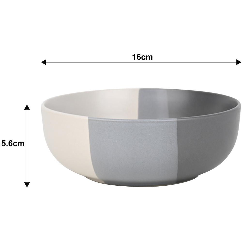 Waterside Dipped Grey Triple Tone 16 Piece Dinner Set Image 6