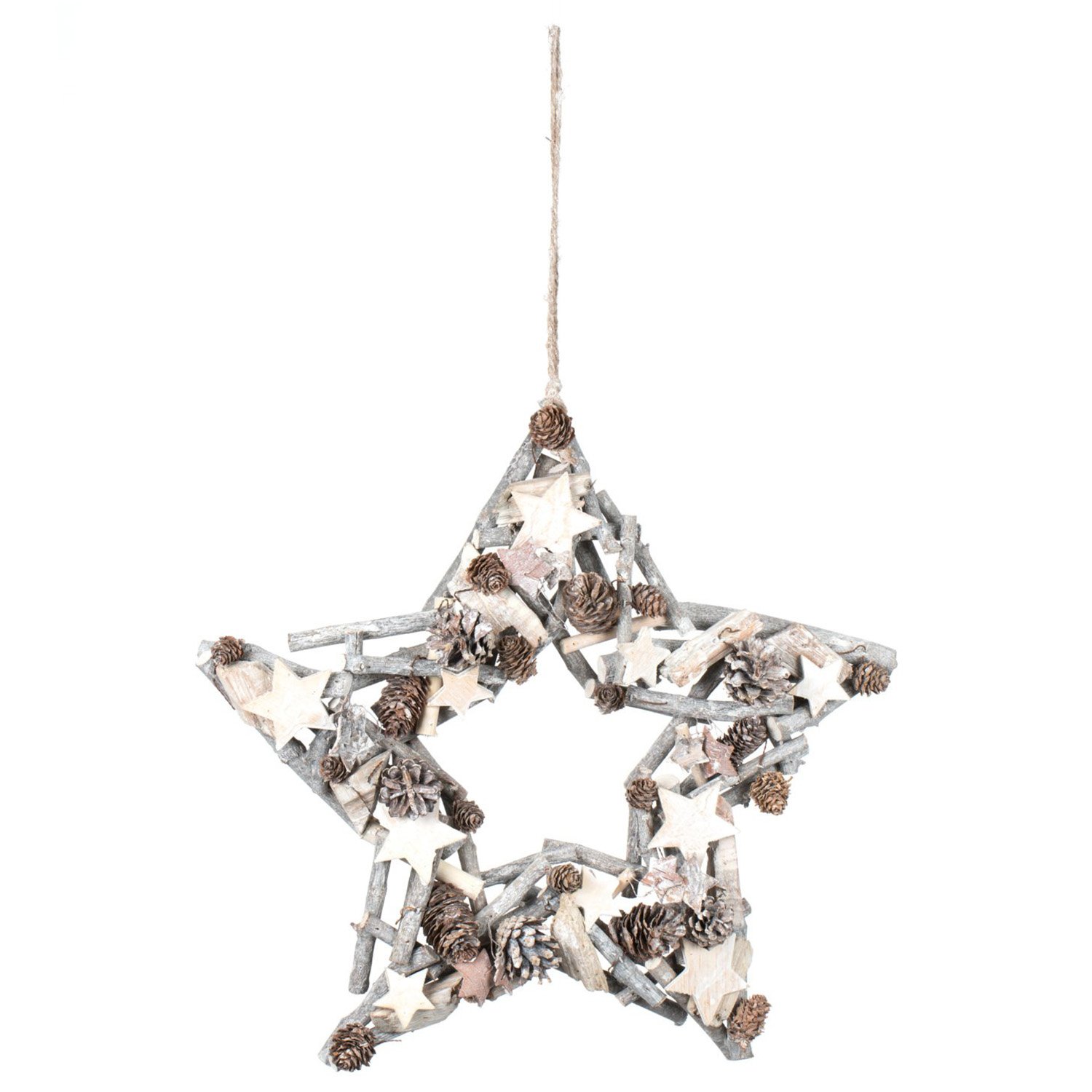 Hanging Rustic Star Wreath Image 1