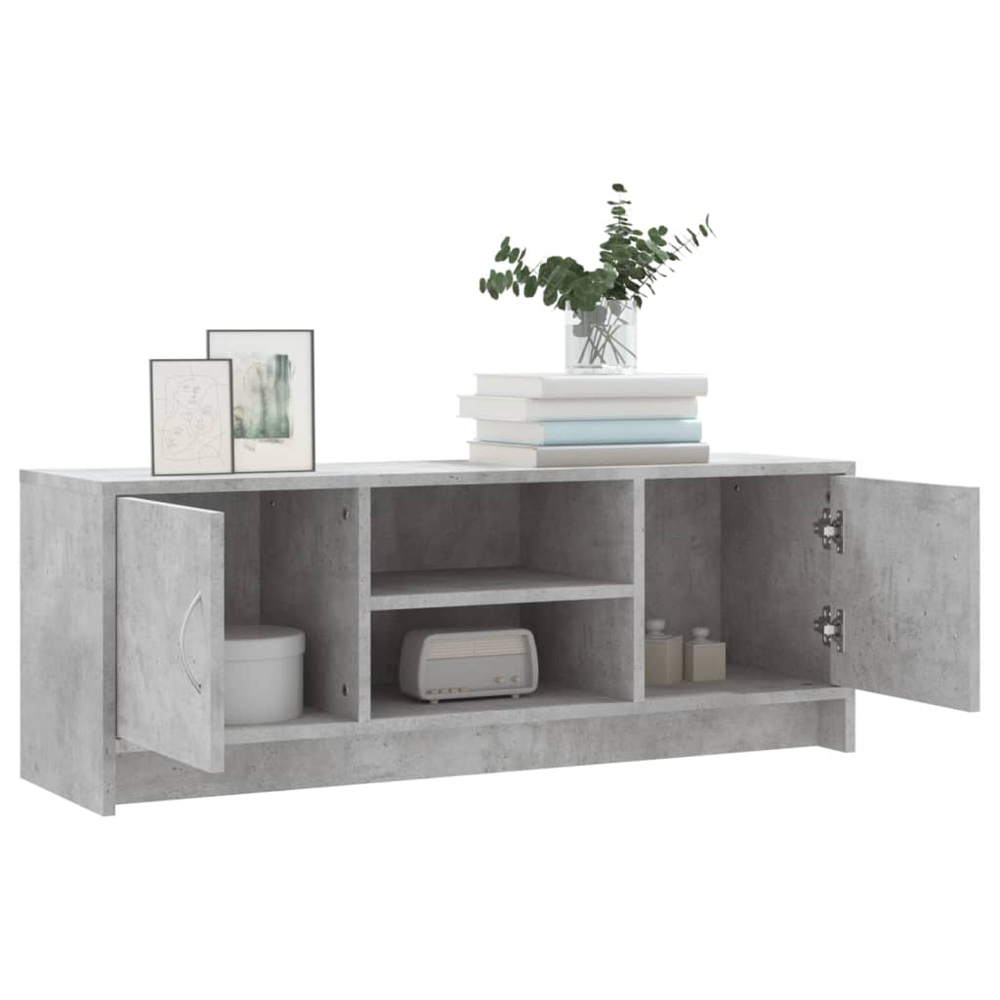 vidaXL 2 Door 2 Shelf Concrete Grey TV Cabinet Image 4