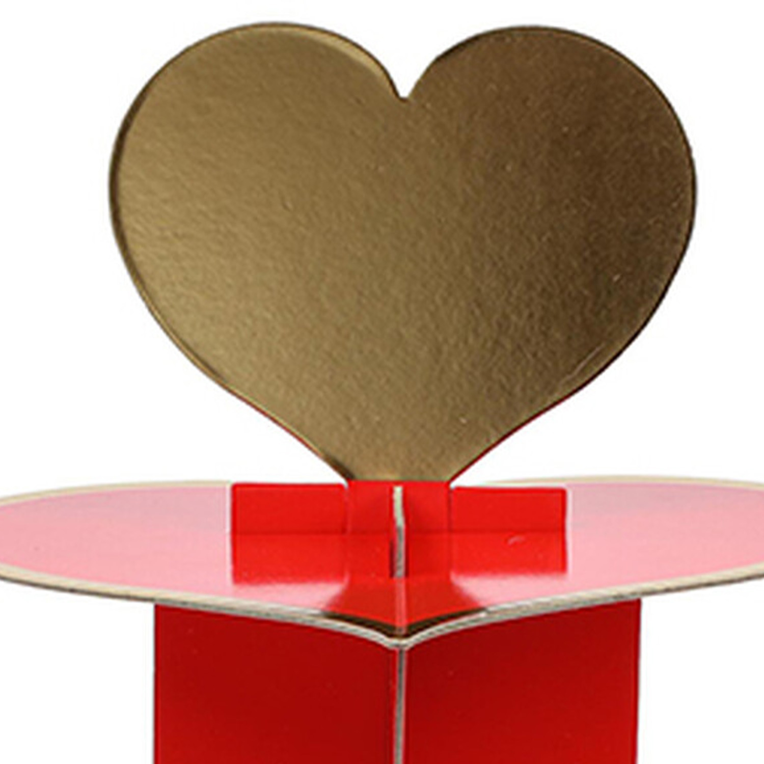 Heart 3 Tier Cake Stand - Red Image 2