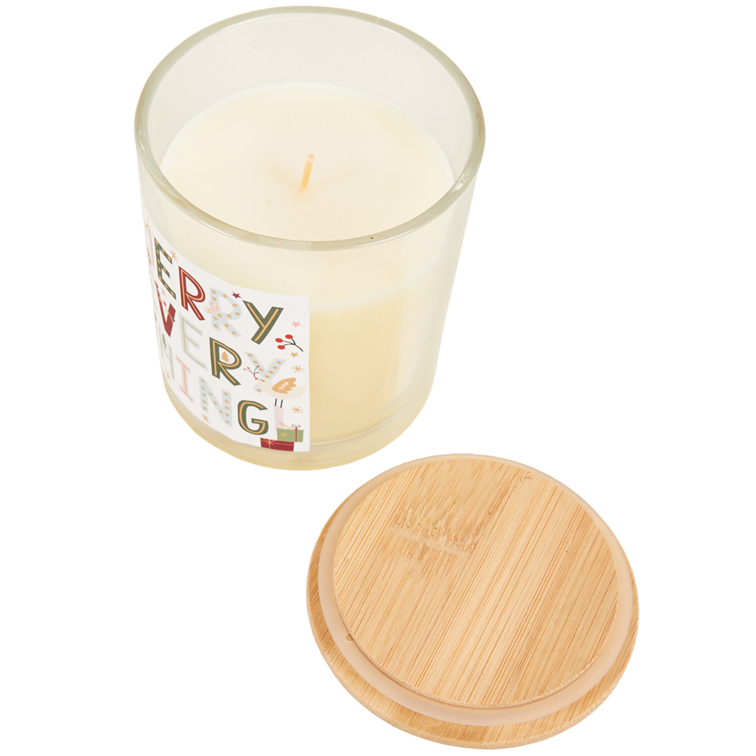 Festive Print Candle Winter Spice Image 5