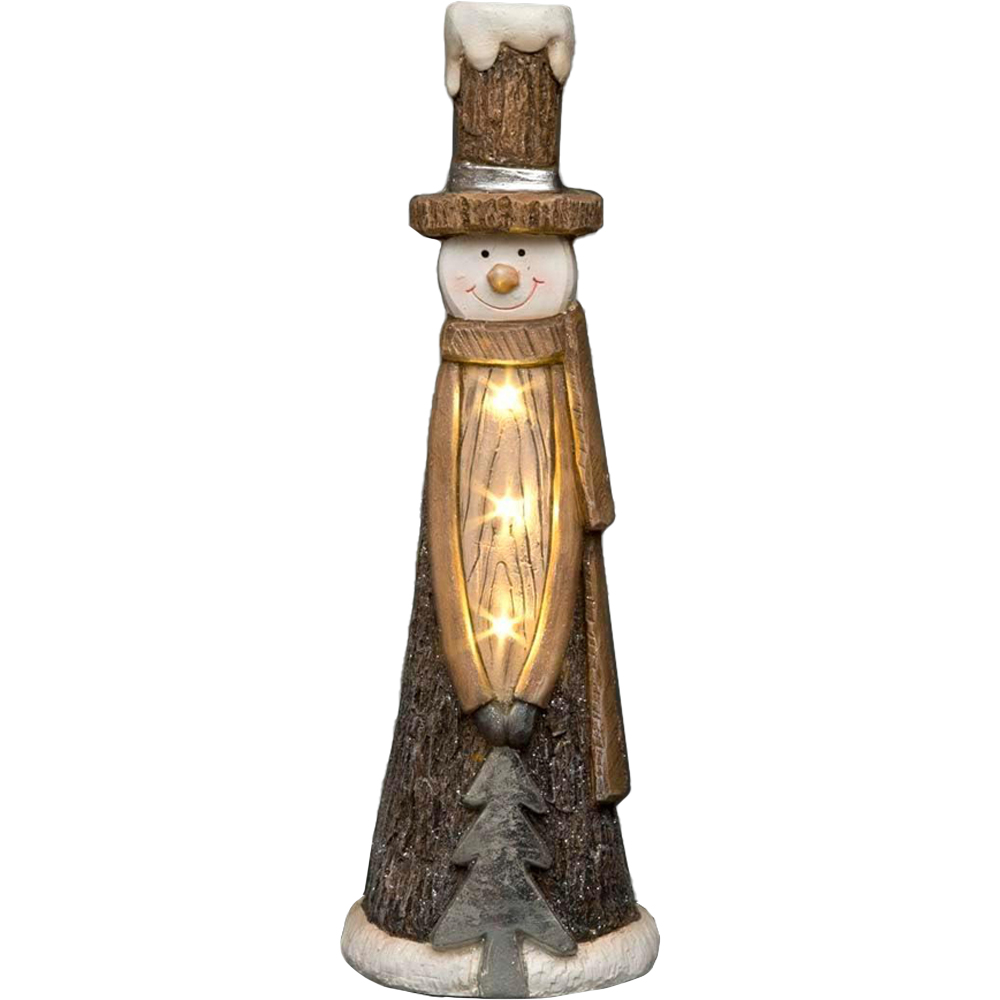 Shatchi Resin Snowman Tree Figurine LED Christmas Decoration 53cm Image 1