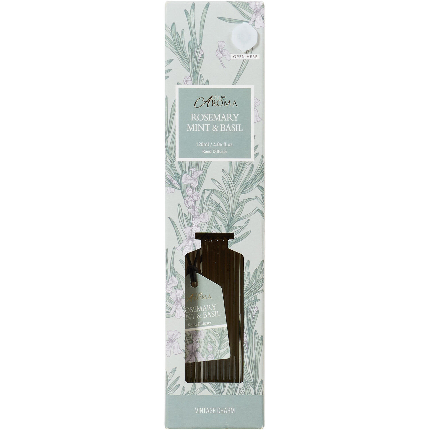 Rosemary Mint & Basil Diffuser 120ml - Clear Image 1