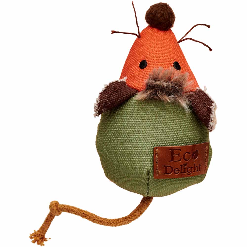 Wilko Canvas Squeaking Mouse Cat Toy Image 2