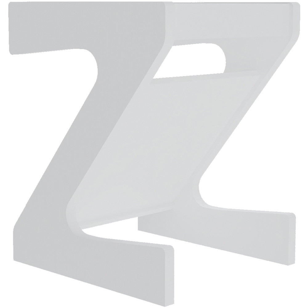 Seconique Naples White Z Side Table Image 5