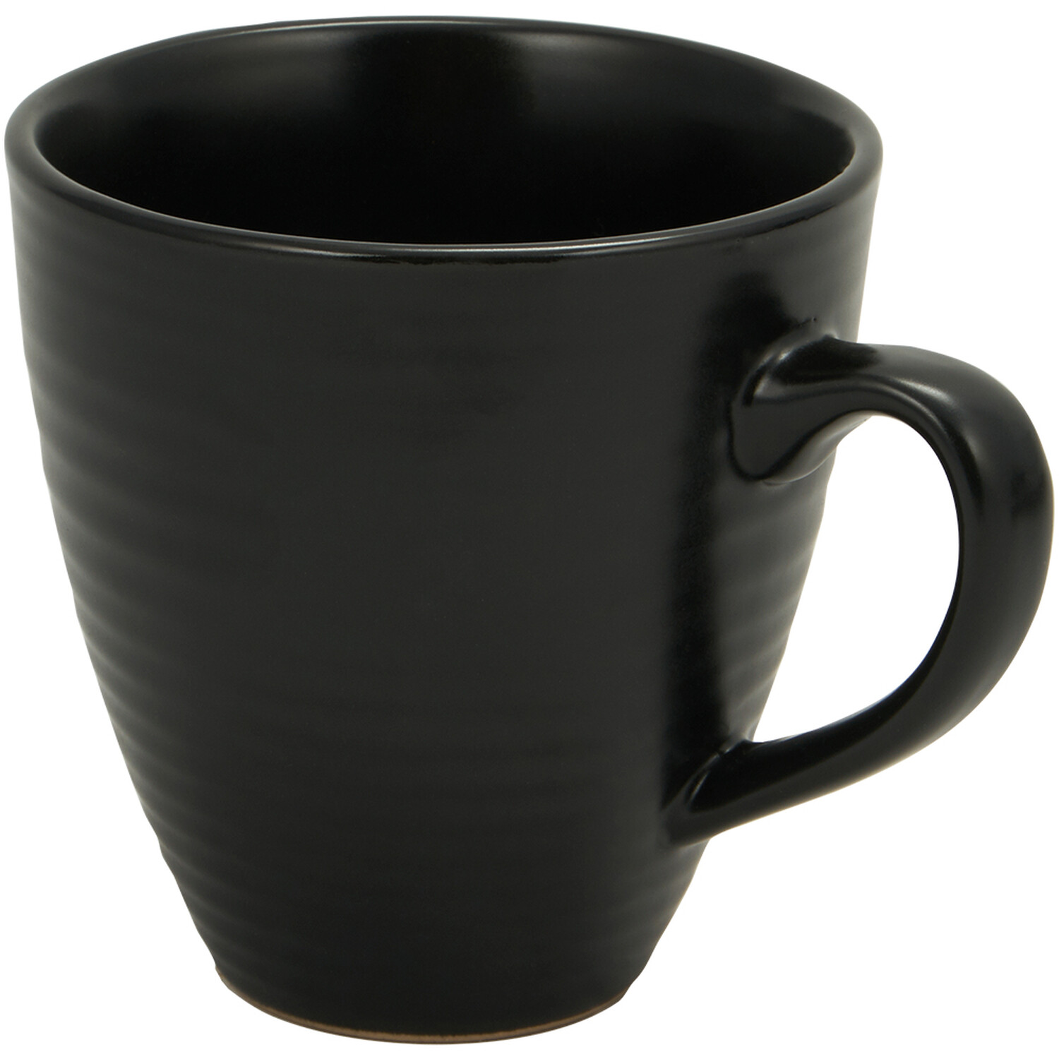 Nera Ribbed Mug - Black Image 2