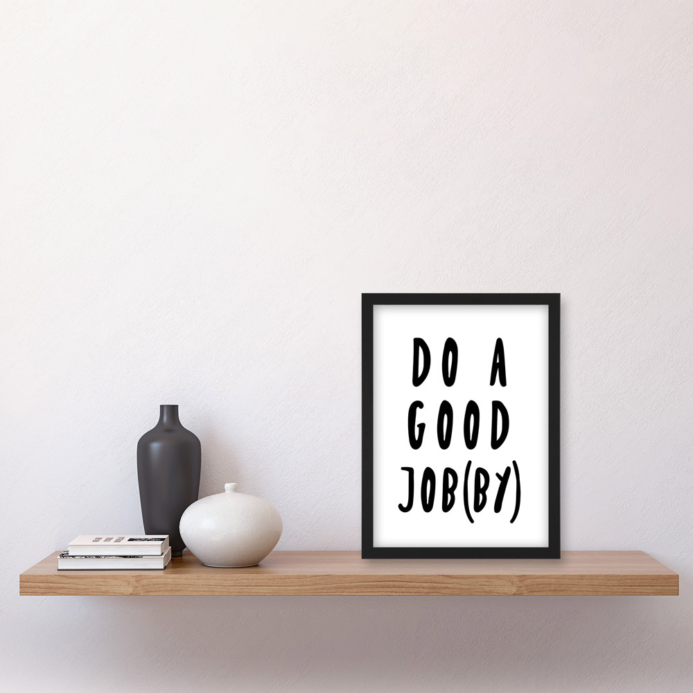 Artery8 Funny Scottish Bathroom Good Jobby Framed Wall Art Print 21 x 29.7cm Image 2