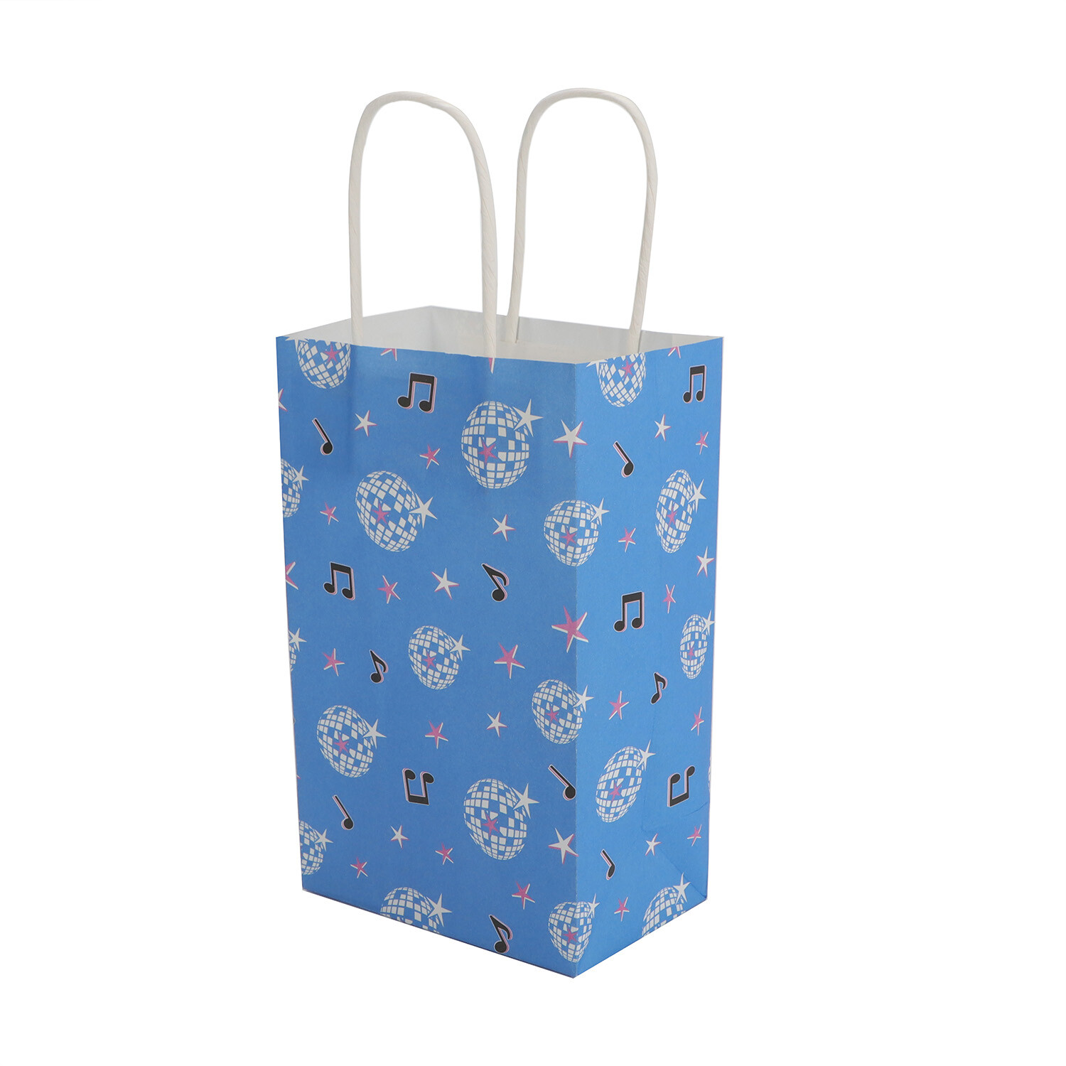 Pack of 8 Disco Party Bags - Blue Image