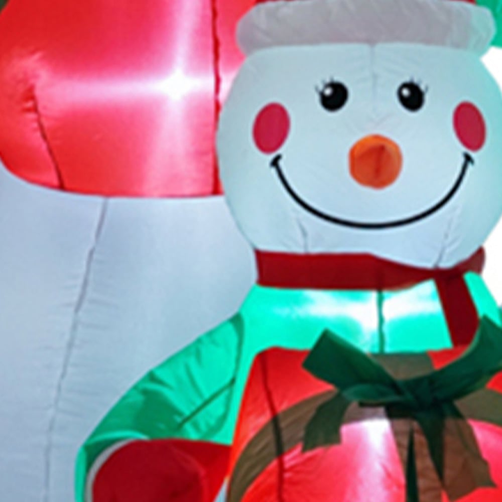 Living and Home Inflatable Snowman Family LED Christmas Decoration 5.9ft Image 7