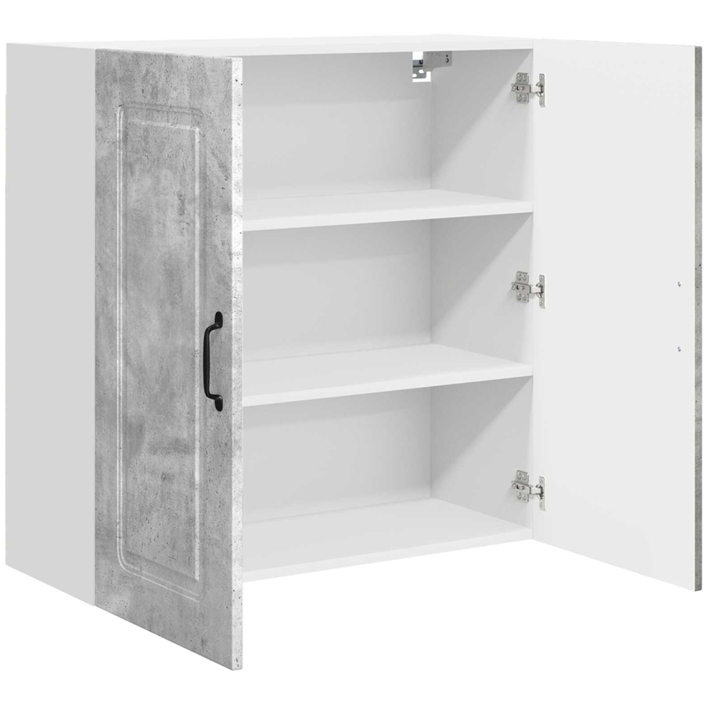 vidaXL Kalmar 2 Door Concrete Grey Wall Kitchen Cabinet Image 5