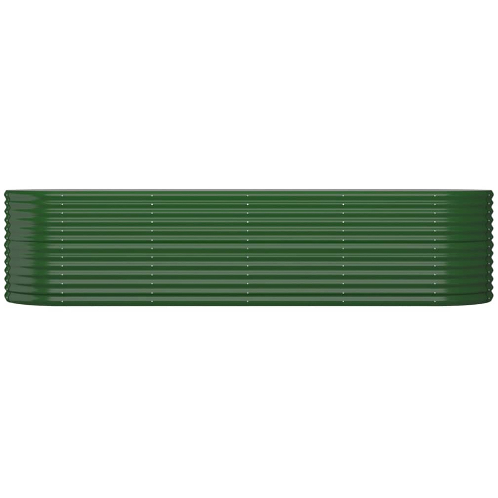 vidaXL Green Galvanised Steel Raised Garden Bed 68 x 296 x 80cm Image 2