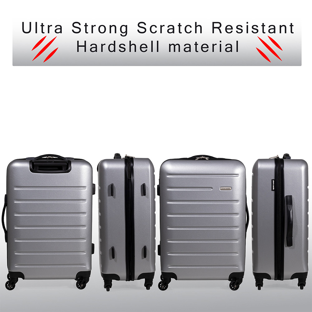 Pierre Cardin Voyager XL Grey Hard Shell Lightweight Trolley Suitcase Image 3