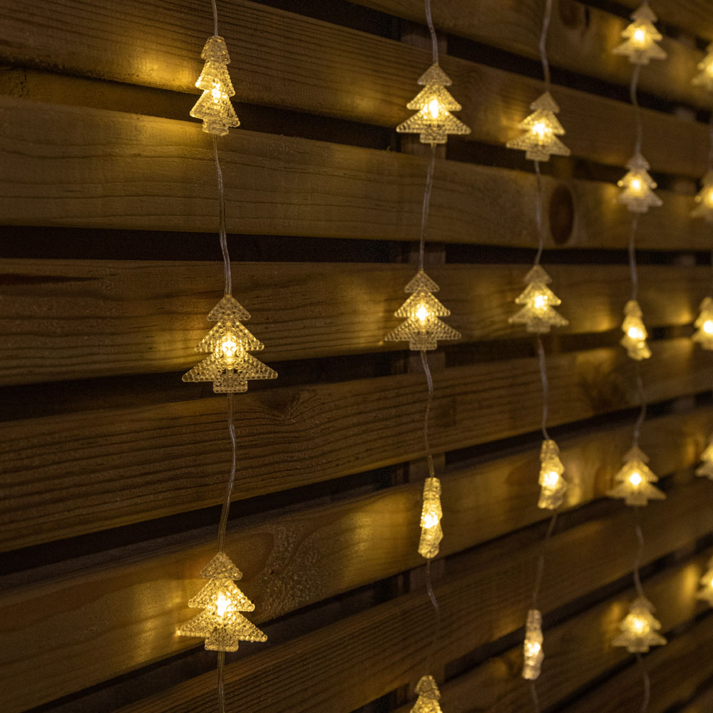Samuel Alexander 108 Warm White LED Christmas Tree Curtain Lights 1.2 x 1.2m Image 5